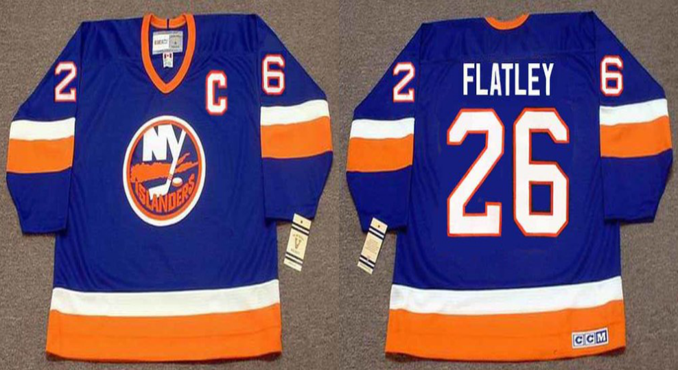 2019 Men New York Islanders #26 Flatley blue CCM NHL jersey